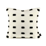 Chic Black and White Orange Accent High-End Cushion - Julia M LifeStyles