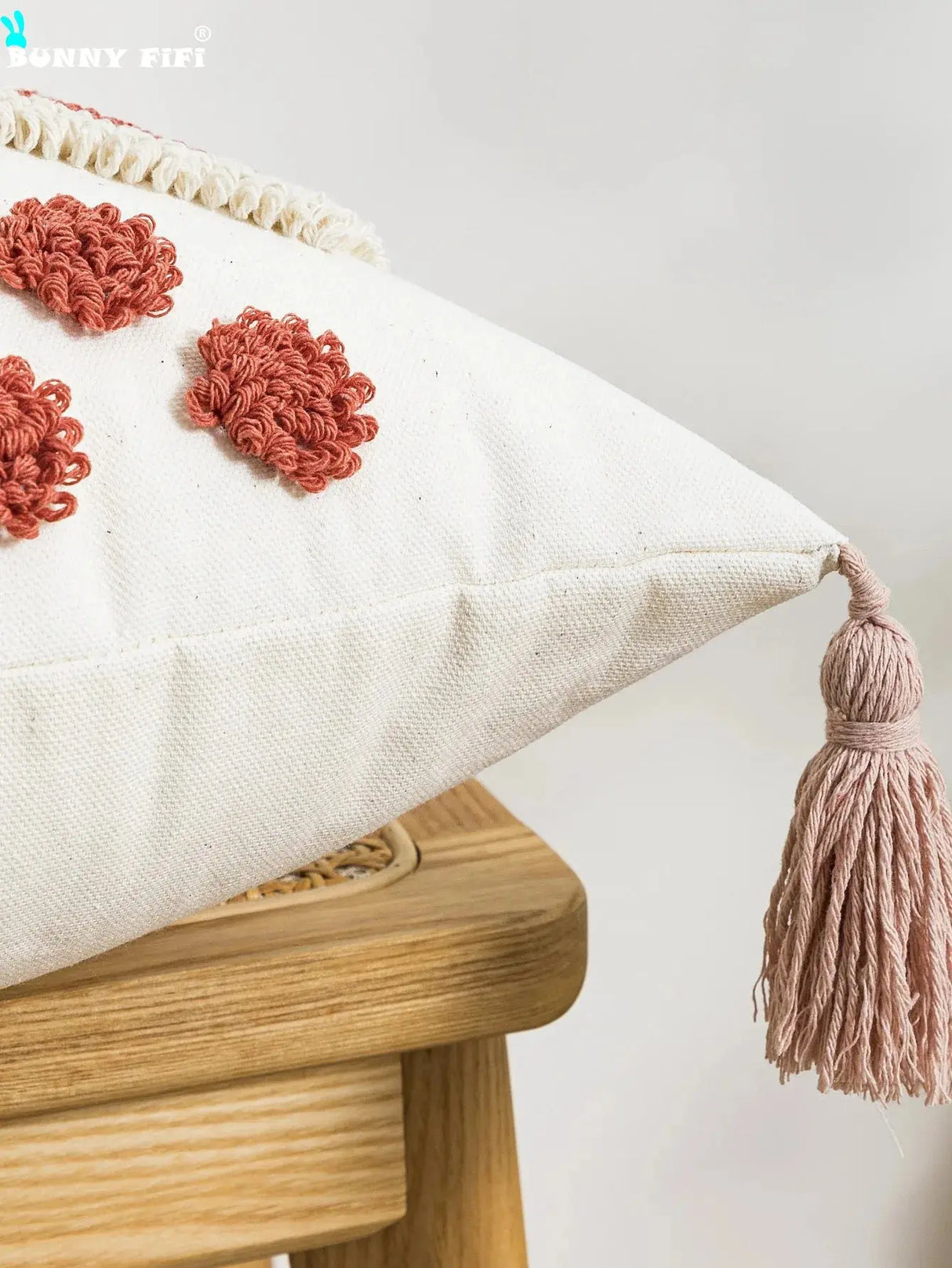 Tassel 1pc double diamond shaped plush pillowcase with waist pillowcase 30x50cm 45x45cm Bohemian style suitable for home decor - Julia M LifeStyles