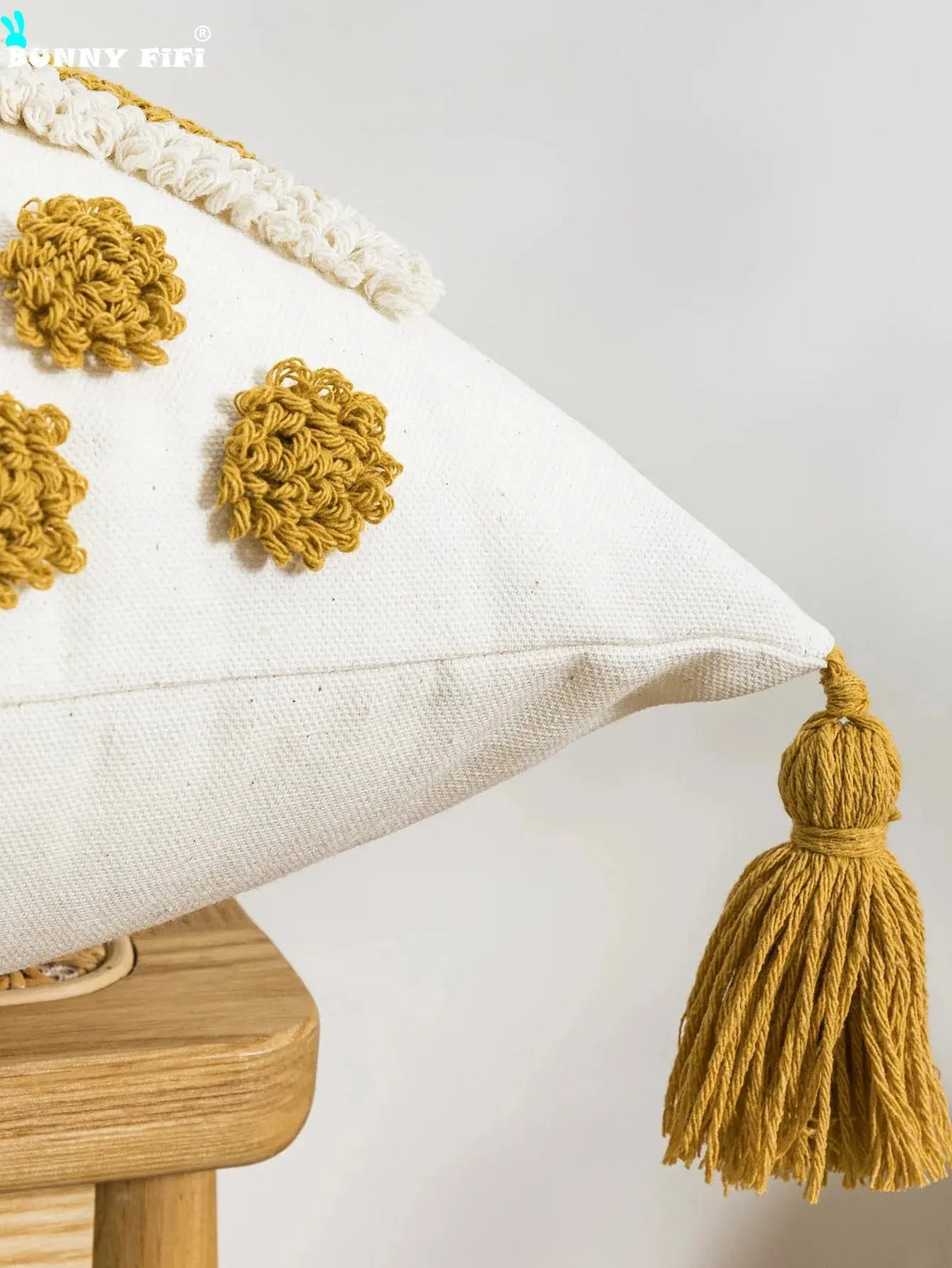 Tassel 1pc double diamond shaped plush pillowcase with waist pillowcase 30x50cm 45x45cm Bohemian style suitable for home decor - Julia M LifeStyles