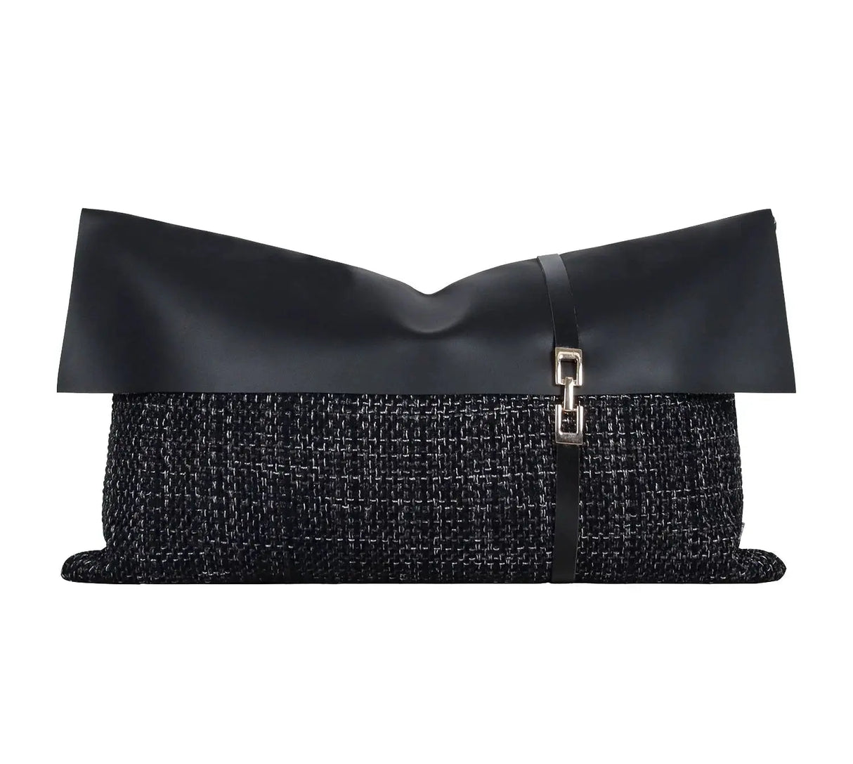 Modern Light Luxury Black and Gray Abstract Tassel Patchwork Minimalist Sofa Living Room Home Pillow Bedside Cushion Pillowcase - Julia M LifeStyles