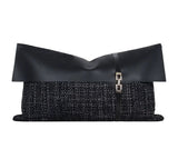 Modern Light Luxury Black and Gray Abstract Tassel Patchwork Minimalist Sofa Living Room Home Pillow Bedside Cushion Pillowcase - Julia M LifeStyles