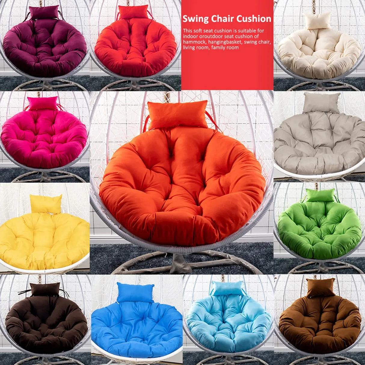 Papasan Chair Cushion Seat Cushion Round Chair Pad Homes Floor Cushion For Home Decoration Soft Swing Chair Cushion Classical - Julia M LifeStyles