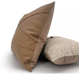 Modern Coffee Colour Cushion Cover with Gold Buckle - Julia M LifeStyles