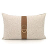 Modern Coffee Colour Cushion Cover with Gold Buckle - Julia M LifeStyles
