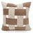 Modern Coffee Colour Cushion Cover with Gold Buckle - Julia M LifeStyles