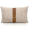 Modern Coffee Colour Cushion Cover with Gold Buckle - Julia M LifeStyles