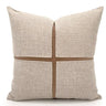 Modern Coffee Colour Cushion Cover with Gold Buckle - Julia M LifeStyles