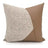 Modern Coffee Colour Cushion Cover with Gold Buckle - Julia M LifeStyles