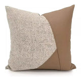 Modern Coffee Colour Cushion Cover with Gold Buckle - Julia M LifeStyles
