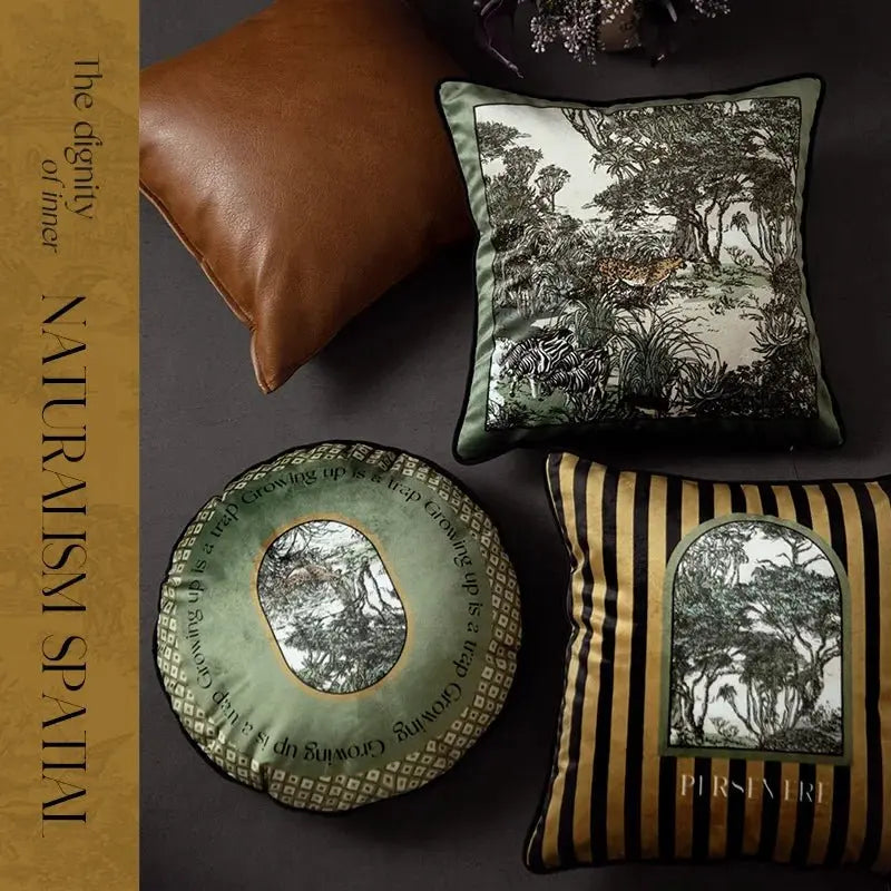 Luxurious Velvet Jungle Leopard Cushion Cover - Julia M LifeStyles