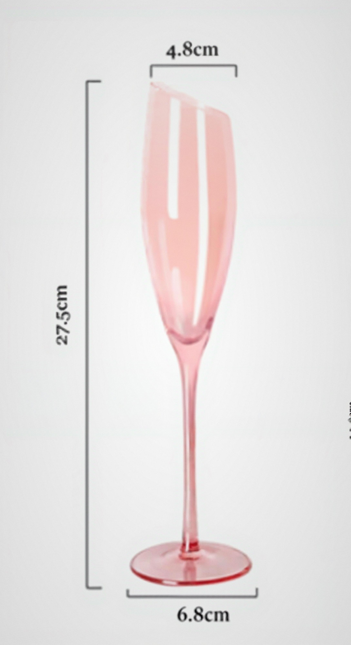 Flamingo Slanted Pink Crystal Champagne Goblet Set Julia M Home & Kitchen
