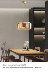 Glass Pendant Light light luxury pendant Lamp Deco Nordic Led Hanging Light Fixtures Bedroom Modern Luminaire Suspension lamp - Julia M LifeStyles