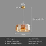 Glass Pendant Light light luxury pendant Lamp Deco Nordic Led Hanging Light Fixtures Bedroom Modern Luminaire Suspension lamp - Julia M LifeStyles