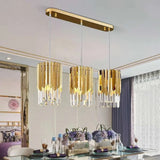 Small Round Gold Crystal LED Chandelier - Julia M LifeStyles