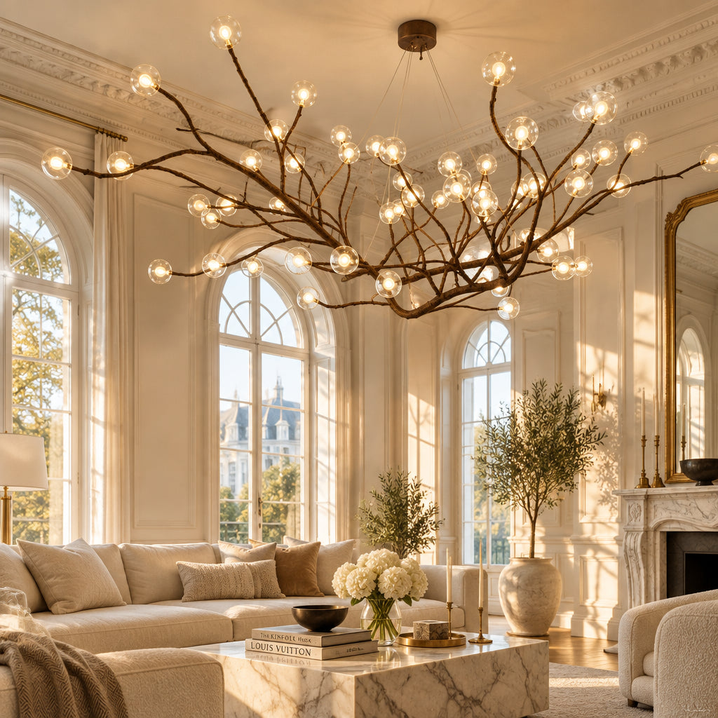Nordic LED Tree Branch Chandelier 🌿 - Julia M LifeStyles