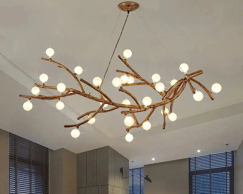 Nordic LED Tree Branch Chandelier 🌿 - Julia M LifeStyles