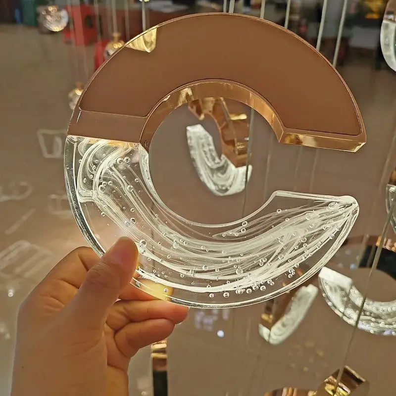 Modern C-type Crystal Pendant Lamp for Luxury Interiors - Julia M LifeStyles