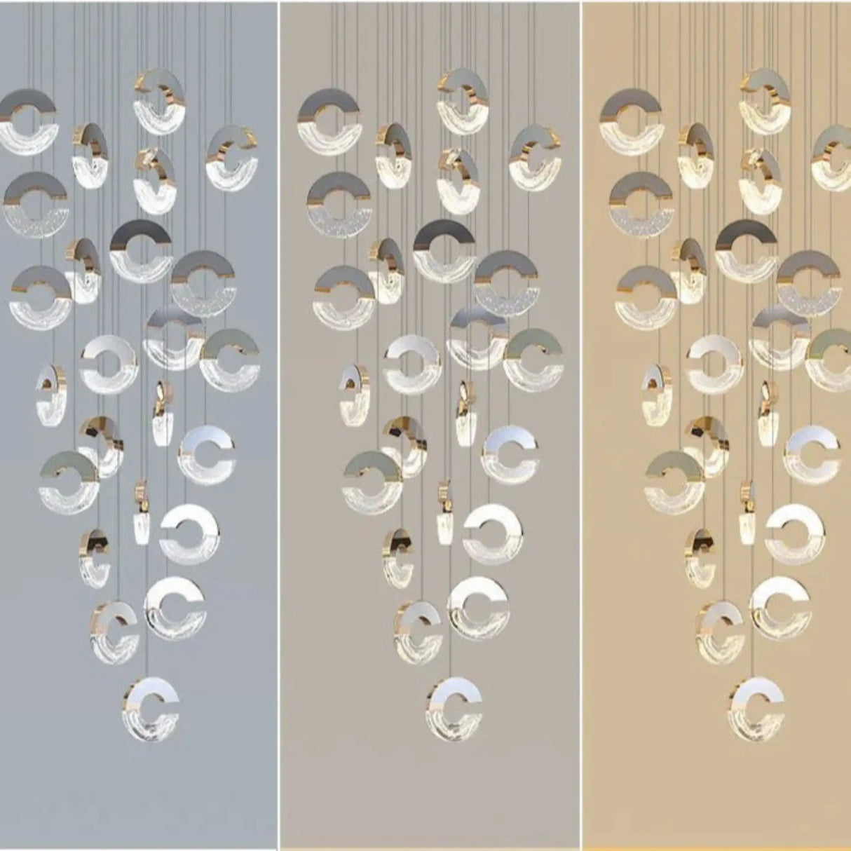 Modern C-type Crystal Pendant Lamp for Luxury Interiors - Julia M LifeStyles