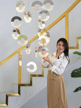 Modern C-type Crystal Pendant Lamp for Luxury Interiors - Julia M LifeStyles