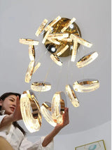 Modern C-type Crystal Pendant Lamp for Luxury Interiors - Julia M LifeStyles