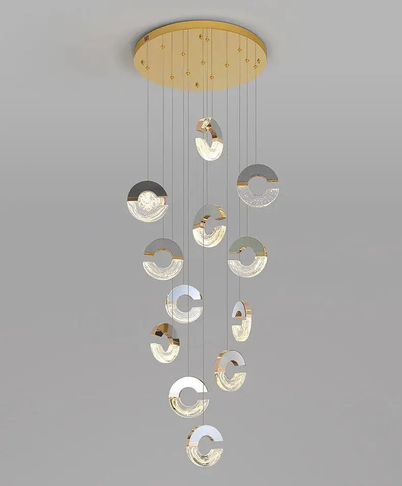 Modern C-type Crystal Pendant Lamp for Luxury Interiors - Julia M LifeStyles