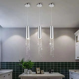 Modern Chrome Crystal Ceiling Chandelier - Julia M LifeStyles