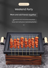 Aluminum Alloy Korean Style Restaurant Charcoal Insulated Barbecue Grill - Julia M LifeStyles