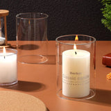 Clear Glass Tube Candleholder Shades - Set of 2 - Julia M LifeStyles