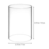 Clear Glass Tube Candleholder Shades - Set of 2 - Julia M LifeStyles