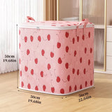 Large capacity clothing storage bag Portable clothing quilt storage bag Bedroom organizer foldable dust-proof quilt zipper bag - Julia M LifeStyles