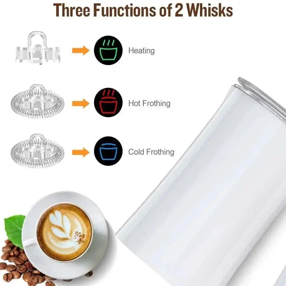 Automatic Milk Frother Electric Cold/Hot Milk Steamer Cappuccino Machine - Julia M LifeStyles