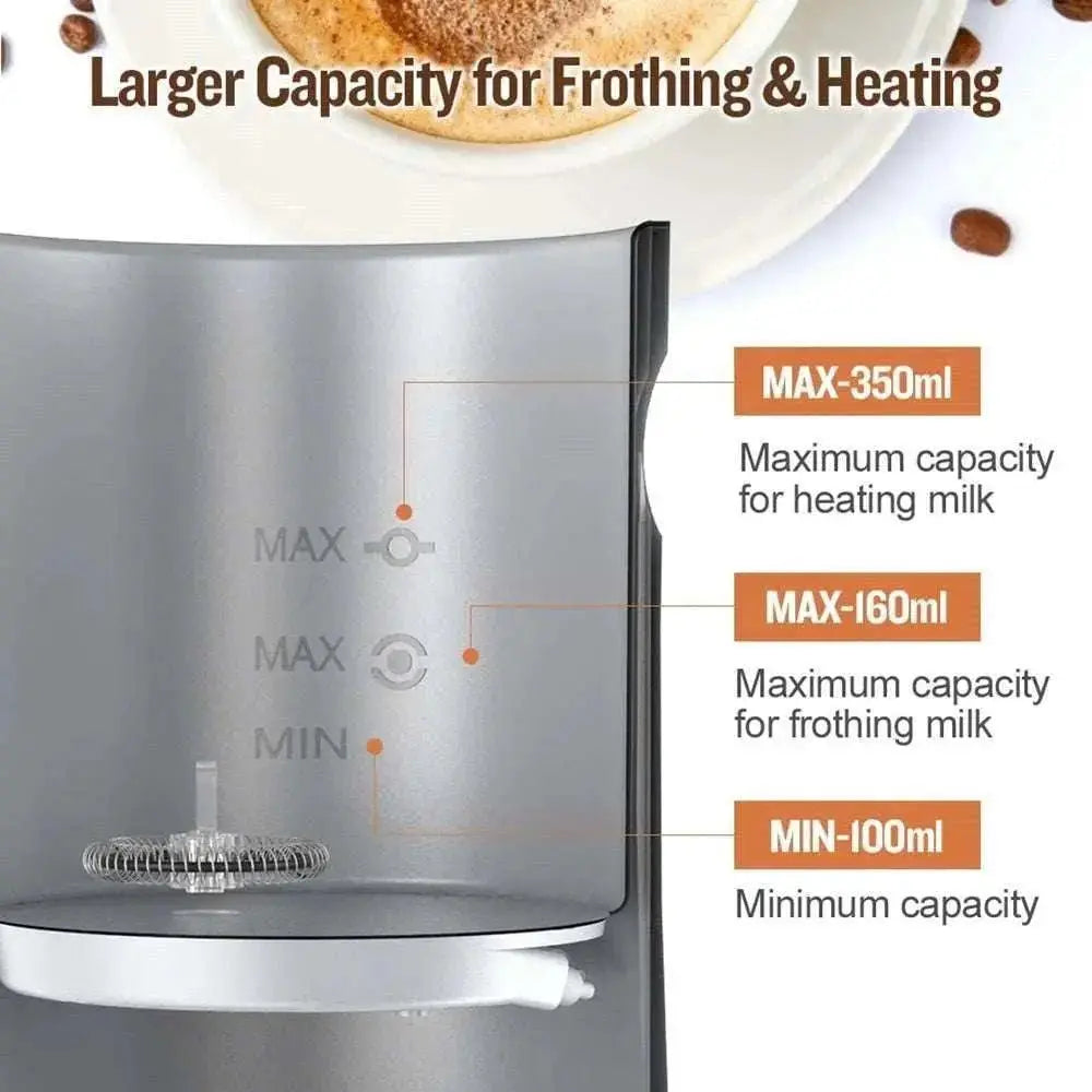 Automatic Milk Frother Electric Cold/Hot Milk Steamer Cappuccino Machine - Julia M LifeStyles