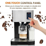 19 Bar All-in-One Coffee-Espresso Maker with Milk Froth - Julia M LifeStyles