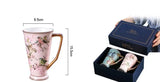 Ceramic Mug Large Capacity Tea Cup Office Bone China Cup Teacup Water Cup Gift Box - Julia M LifeStyles