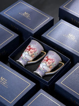 Ceramic Mug Large Capacity Tea Cup Office Bone China Cup Teacup Water Cup Gift Box - Julia M LifeStyles