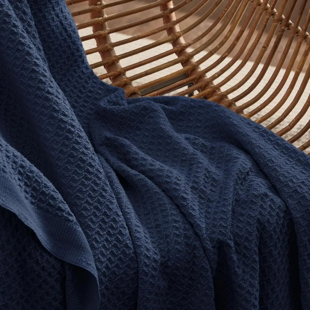 Bedsure 100% Cotton Waffle Weave Lightweight Blanket - Julia M LifeStyles