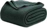 Bedsure 100% Cotton Waffle Weave Lightweight Blanket - Julia M LifeStyles