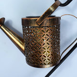 Elegant Solar Wrought Iron Kettle Projection Lamp for Outdoor Décor Julia M Home & Kitchen