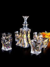 Bohemia Crystal Glass Whiskey & Wine Set - 401ML to 500ML - Julia M LifeStyles