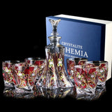 Bohemia Crystal Glass Whiskey & Wine Set - 401ML to 500ML - Julia M LifeStyles