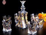 Bohemia Crystal Glass Whiskey & Wine Set - 401ML to 500ML - Julia M LifeStyles