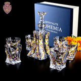 Bohemia Crystal Glass Whiskey & Wine Set - 401ML to 500ML - Julia M LifeStyles