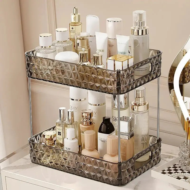 Bathroom Organizer Shelf Home Kitchen Acryl Storage Rack Large Capacity Skincare Cosmetic Liptick Shampoo Desktop Holder - Julia M LifeStyles