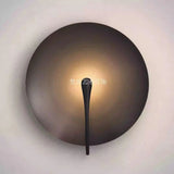Minimalist Black Circular Wall Lamp for Modern Living Spaces - Julia M LifeStyles
