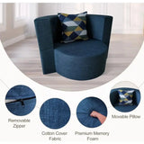 Memory Foam Round Folding Chair with Pillow: Versatile Comfort for Small Spaces - Julia M LifeStyles