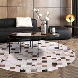 Geometric Pattern Round Carpet - Anti-Slip & Machine Washable - Julia M LifeStyles