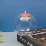 European Crystal Glass Candle Holder Decor Julia M Home & Kitchen   