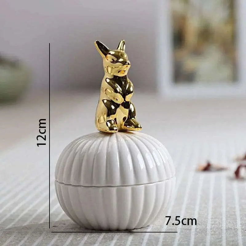 Eco-Chic Ceramic Animal Jar - Julia M LifeStyles