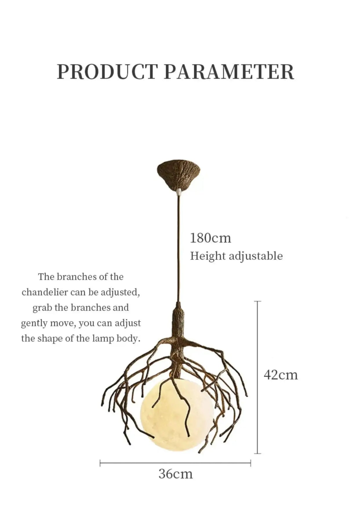 Lunar Tree Branch Pendant Chandelier & Table Lamp - Julia M LifeStyles