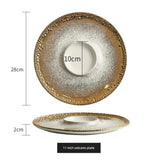 Flat Tray Fancy Steak Meal Dish For Home Creative and Slightly Luxury Western Tableware Ceramic Plate - Julia M LifeStyles